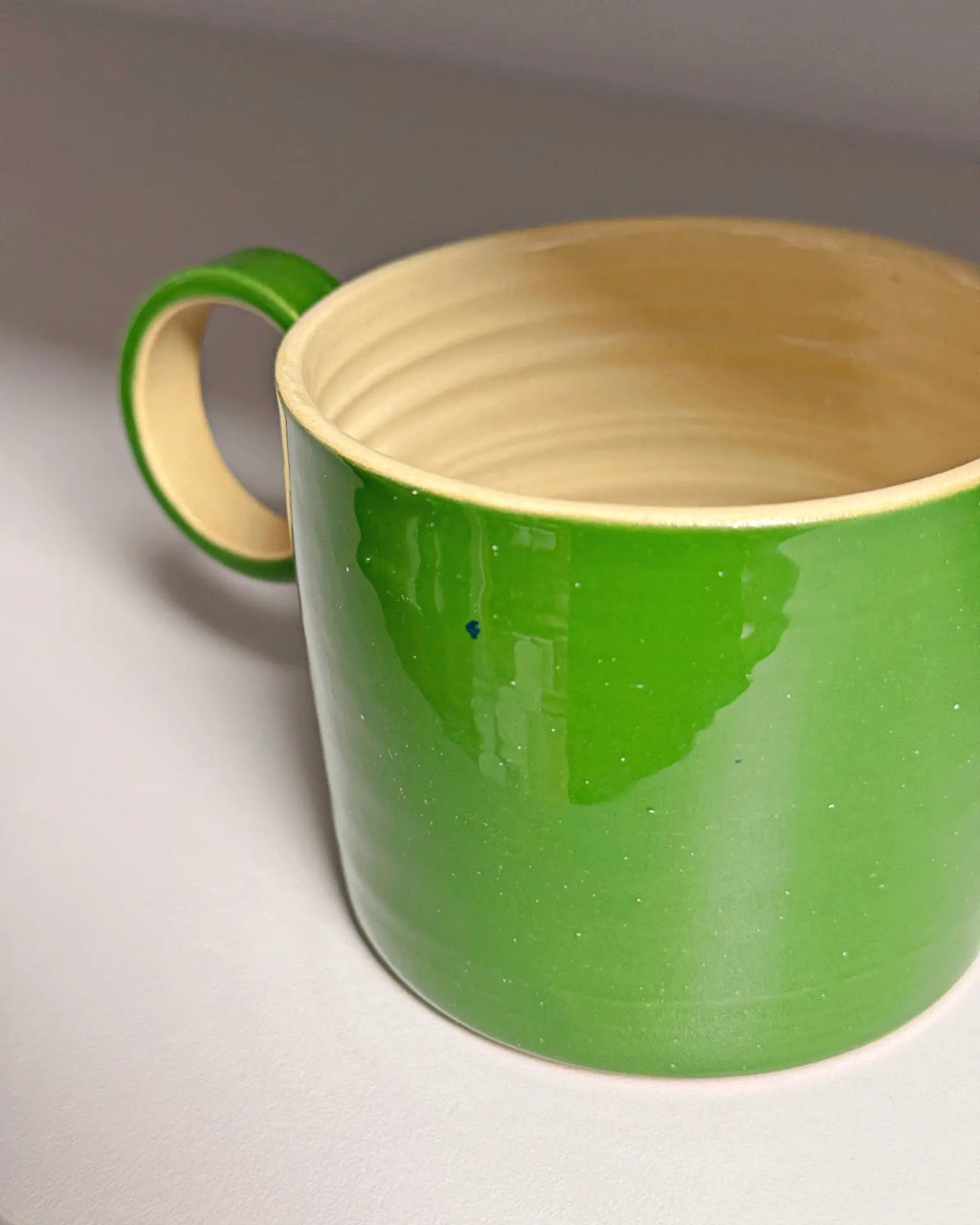 Kubek Ceramiczny Z Uchem Zielony 250 ml | SA