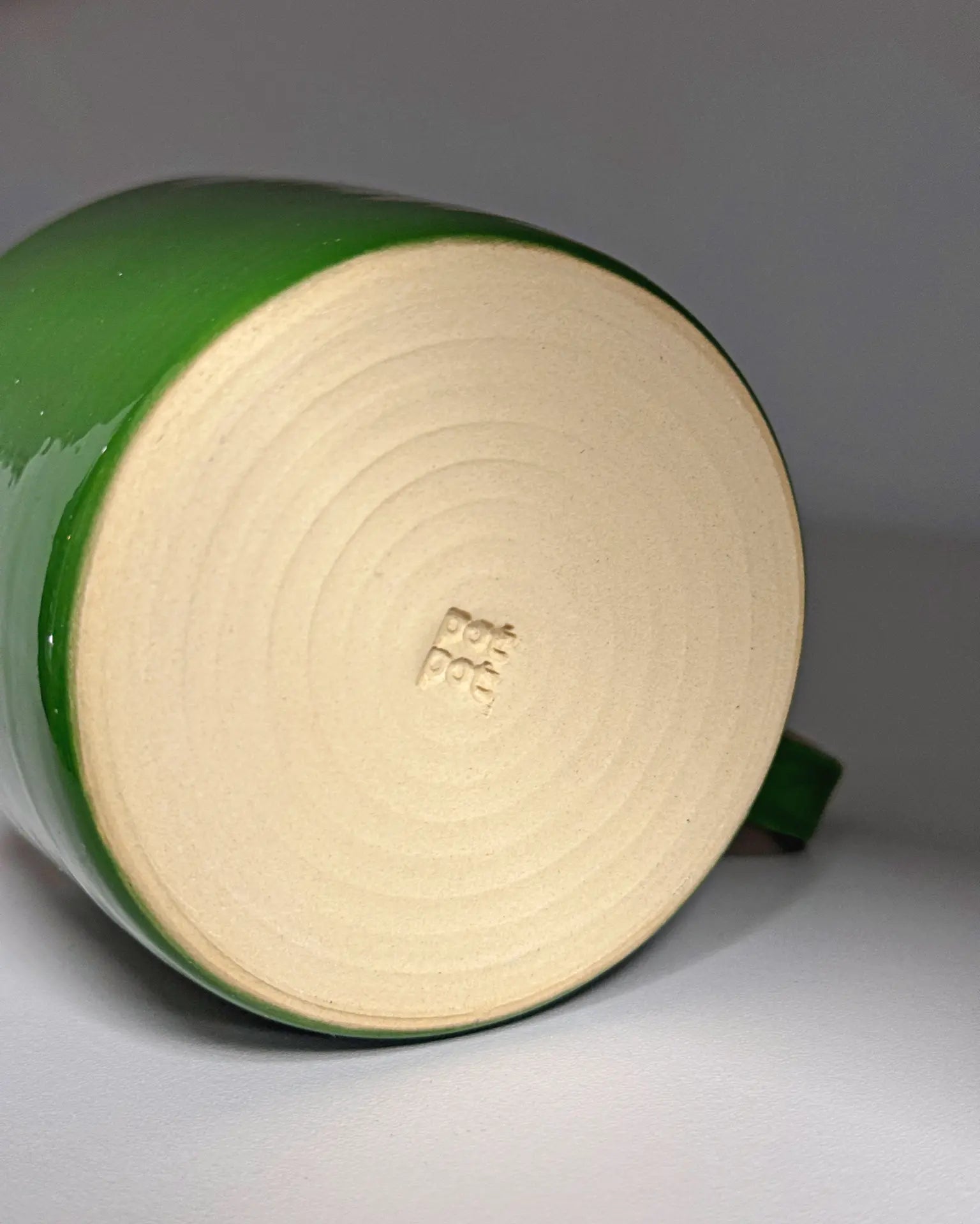 Kubek Ceramiczny Z Uchem Zielony 250 ml | SA