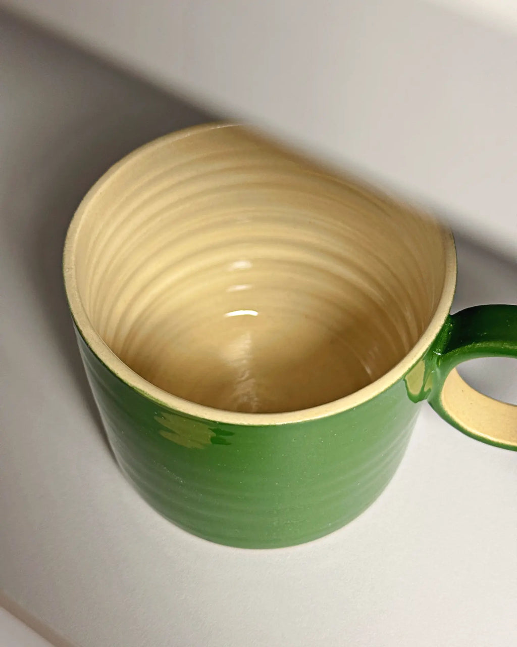 Kubek Ceramiczny Z Uchem Zielony 250 ml | SA