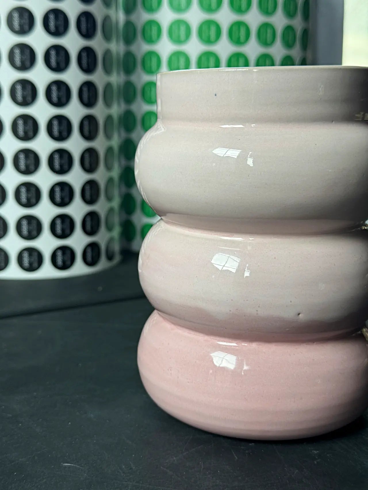 Wazon Stack Donut Rose 900 ml