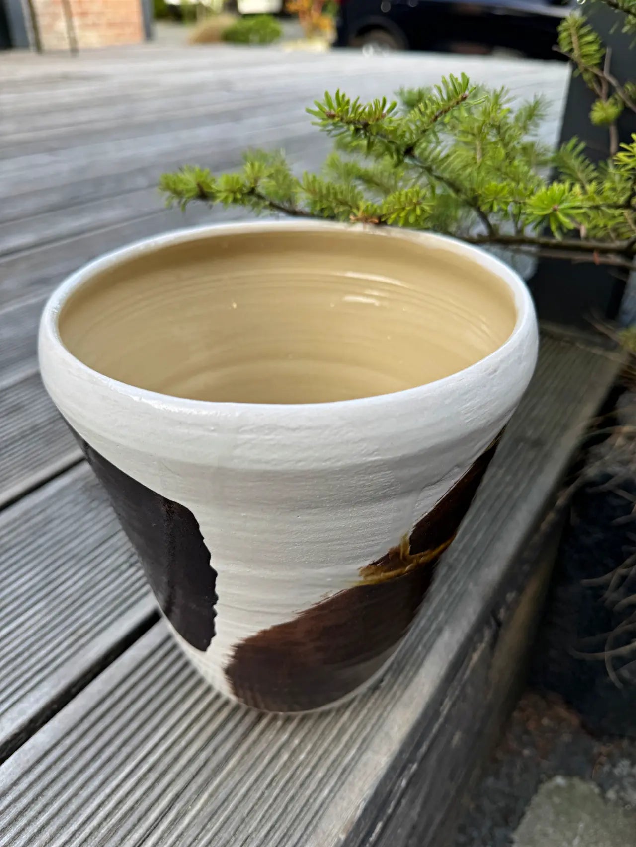 Wazon Ceramiczny Duo-Tone 18 cm