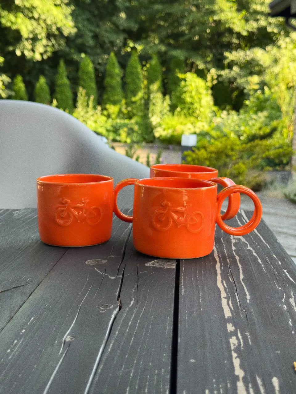 Kubek Ceramiczny Orange Bike 350 ml