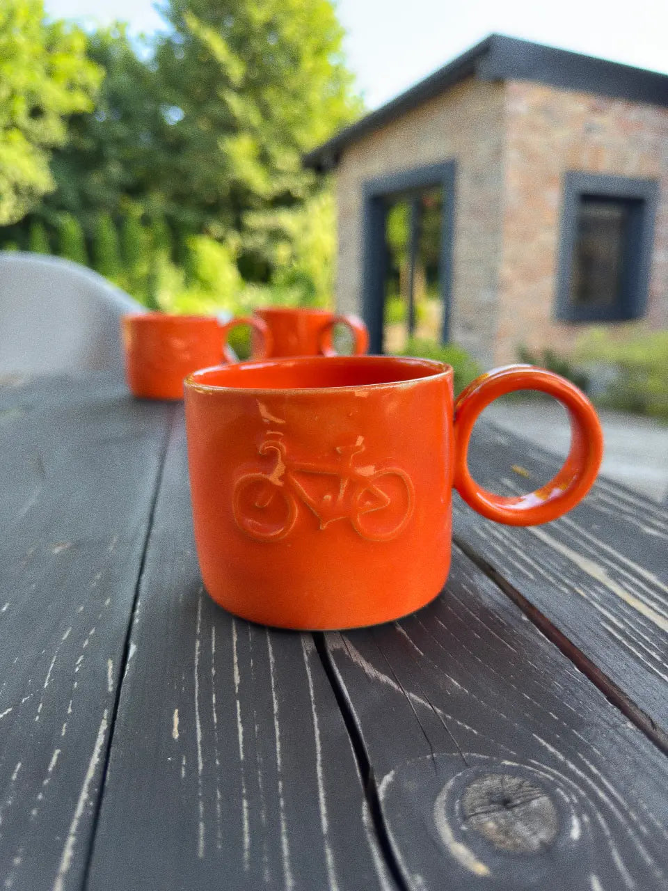 Kubek Ceramiczny Orange Bike 350 ml