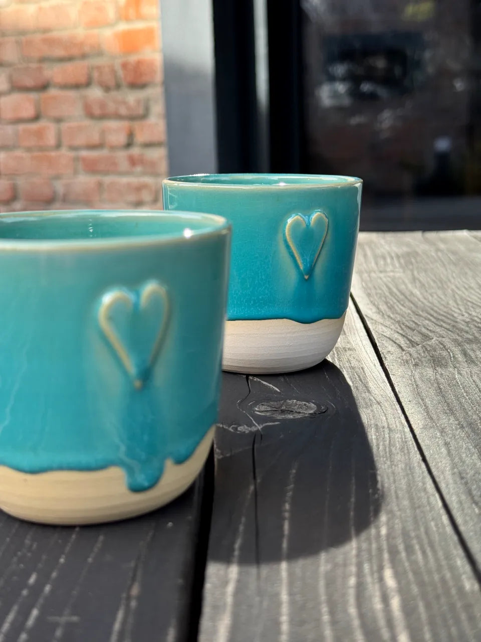 Czarka Ceramiczna Turkus Heart 200 ml