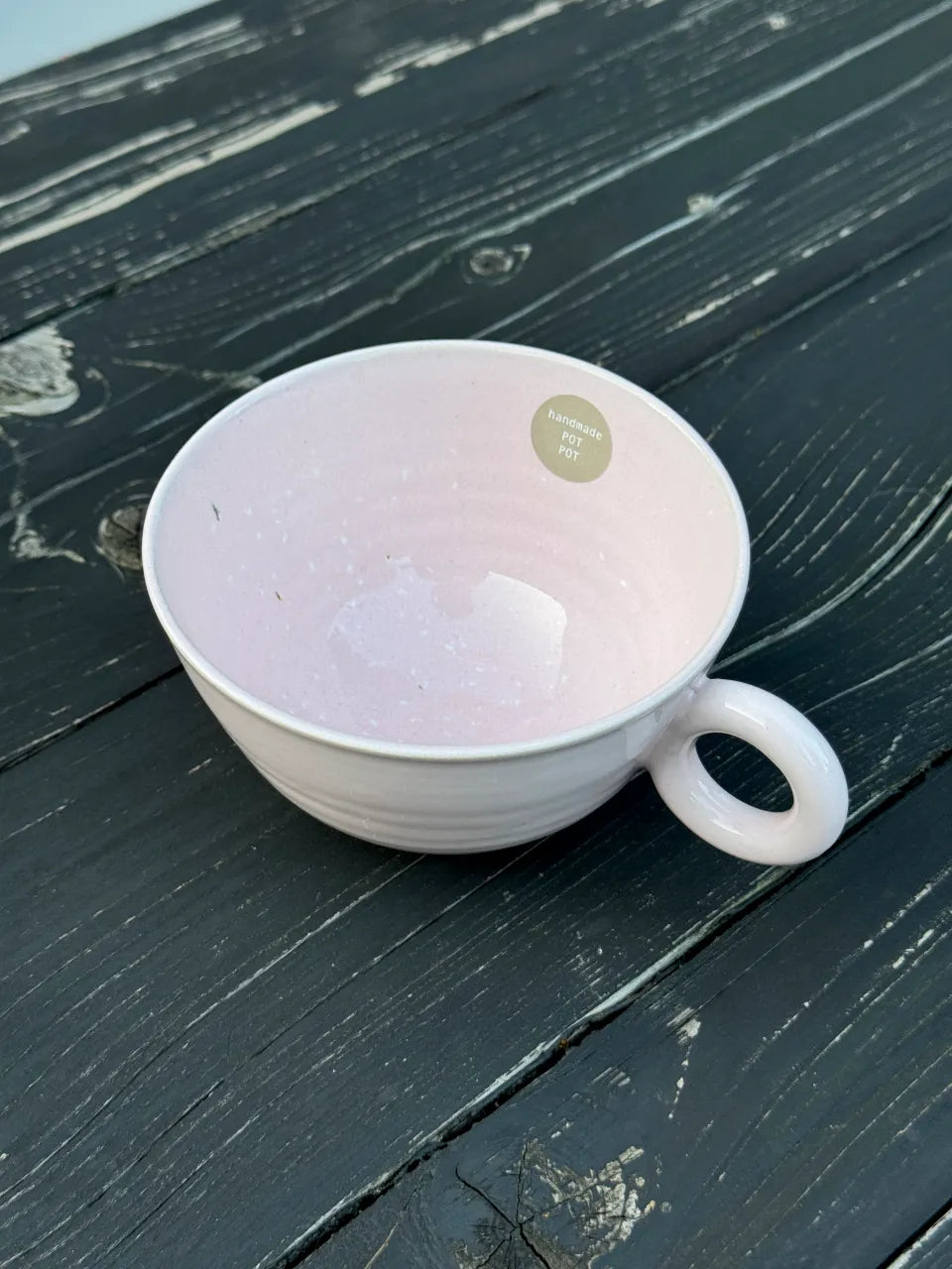 Ceramiczna Filiżanka Różowa Pastelowa 350 ml