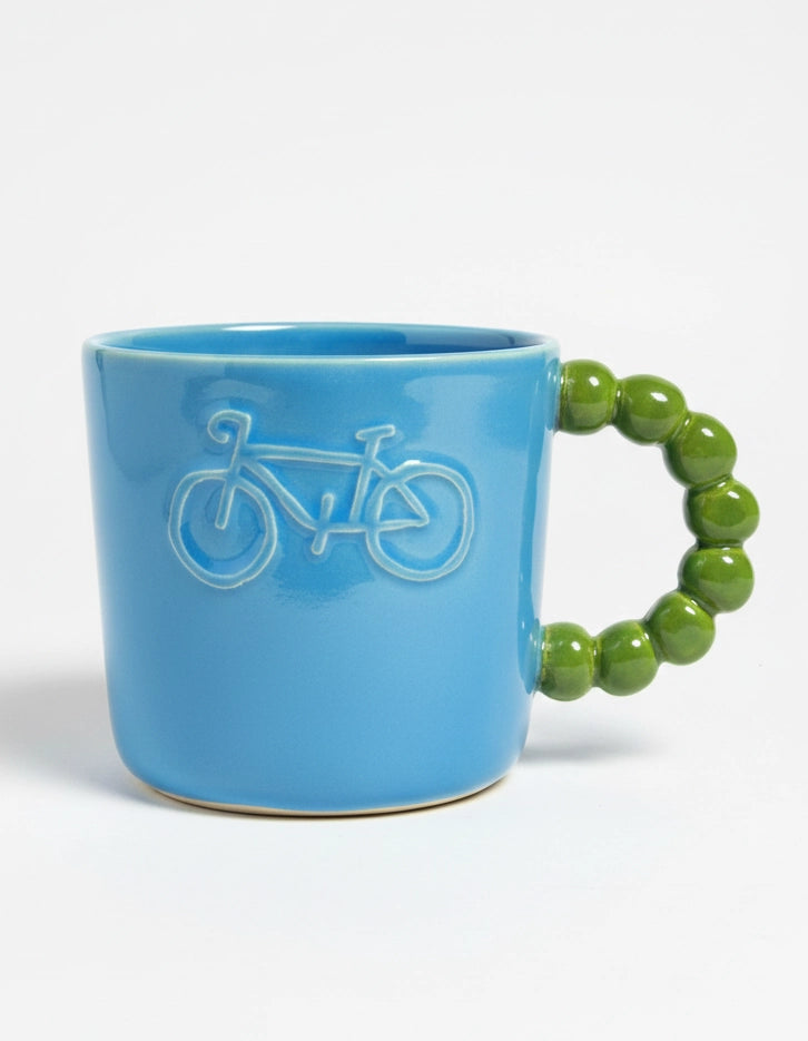 Kubek Niebiesko Zielony Bike 350 ml | SA