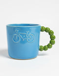 Kubek Niebiesko Zielony Bike 350 ml | SA