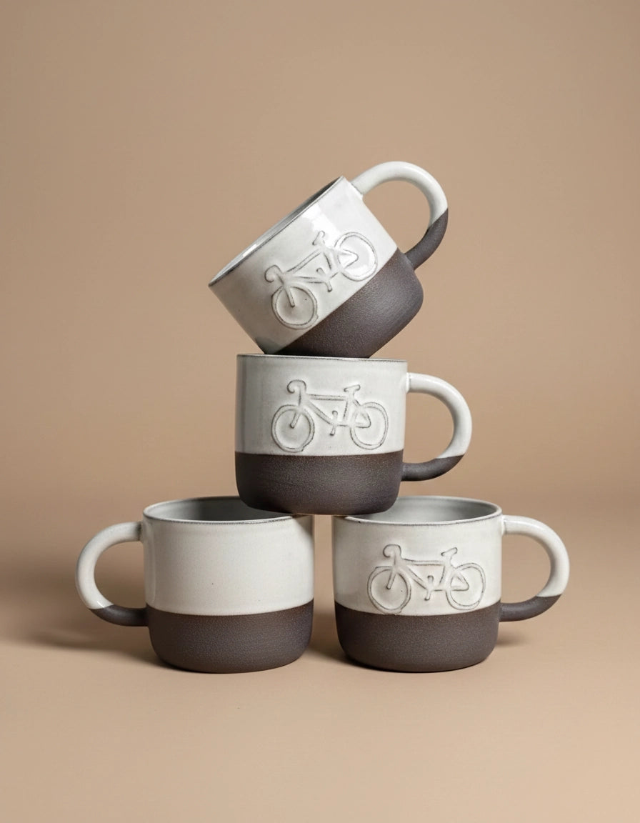 Kubek Black & White Bike 250 ml | EB