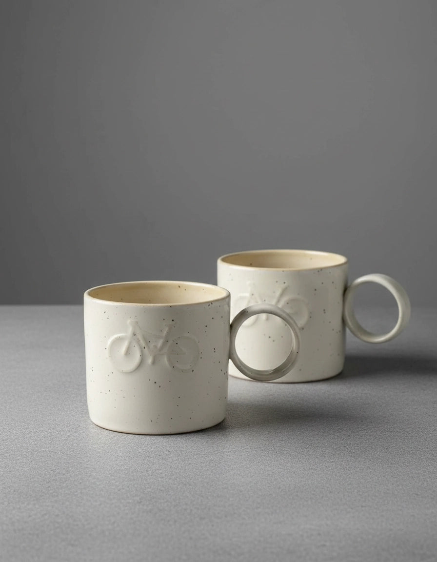 Kubek z Okrągłym Uchem Bike 350 ml | SA